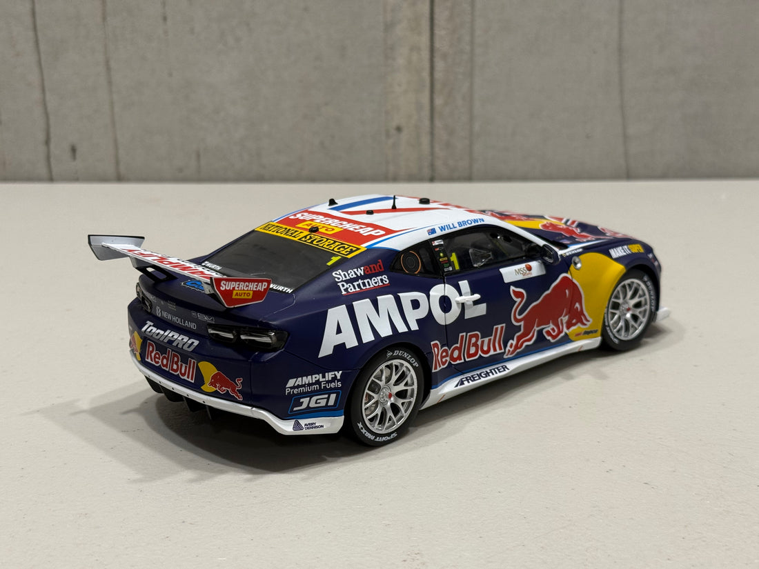 WILL BROWN - CHEVROLET CAMARO - RED BULL AMPOL RACING - #1 - 2025 - MSS SECURITY MELBOURNE SUPERSPRINT - RACE 6 WINNER - 1:18 SCALE DIECAST MODEL