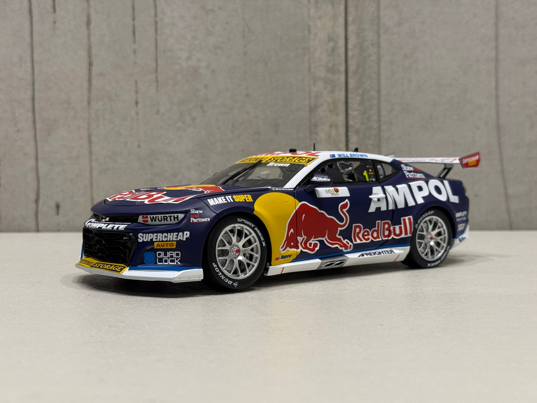 WILL BROWN - CHEVROLET CAMARO - RED BULL AMPOL RACING - #1 - 2025 - MSS SECURITY MELBOURNE SUPERSPRINT - RACE 6 WINNER - 1:18 SCALE DIECAST MODEL