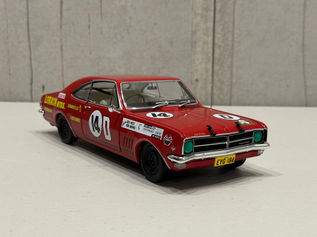 1968 BATHURST - #14D HOLDEN HK MONARO GTS 327 - 1968 BATHURST CONTROVERSY - 1:18 SCALE DIECAST MODEL