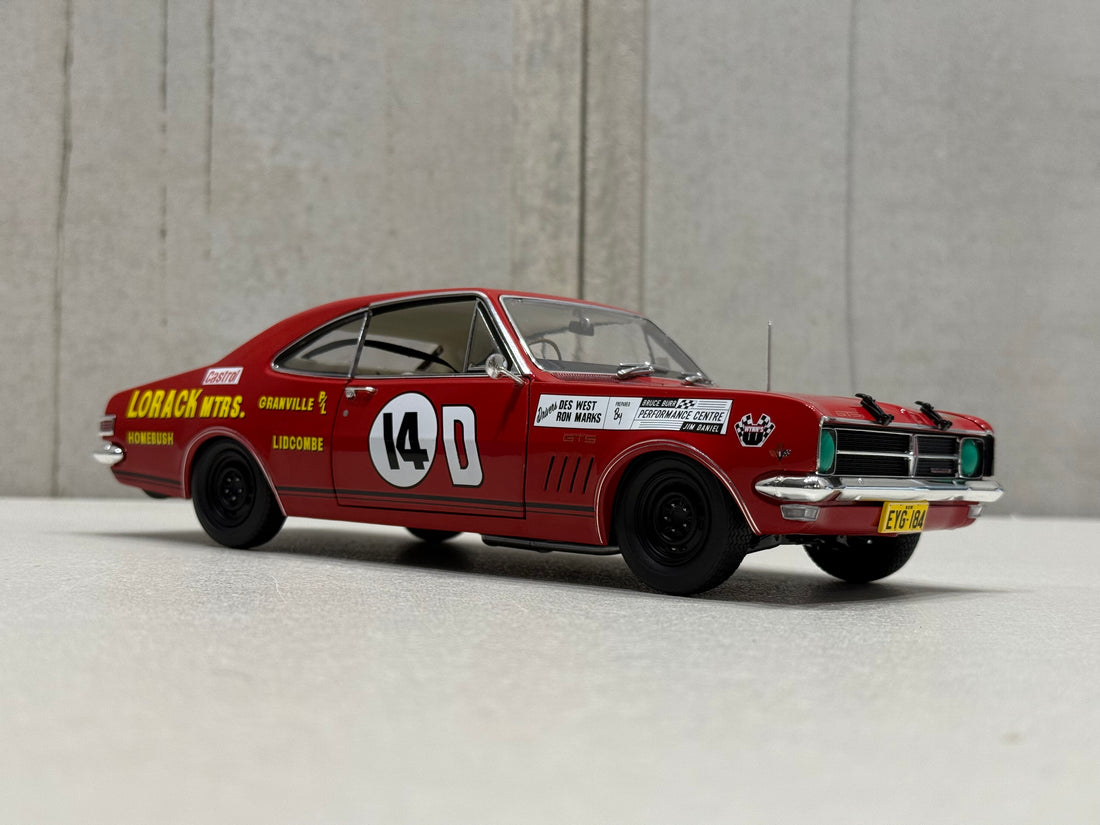 1968 BATHURST - #14D HOLDEN HK MONARO GTS 327 - 1968 BATHURST CONTROVERSY - 1:18 SCALE DIECAST MODEL