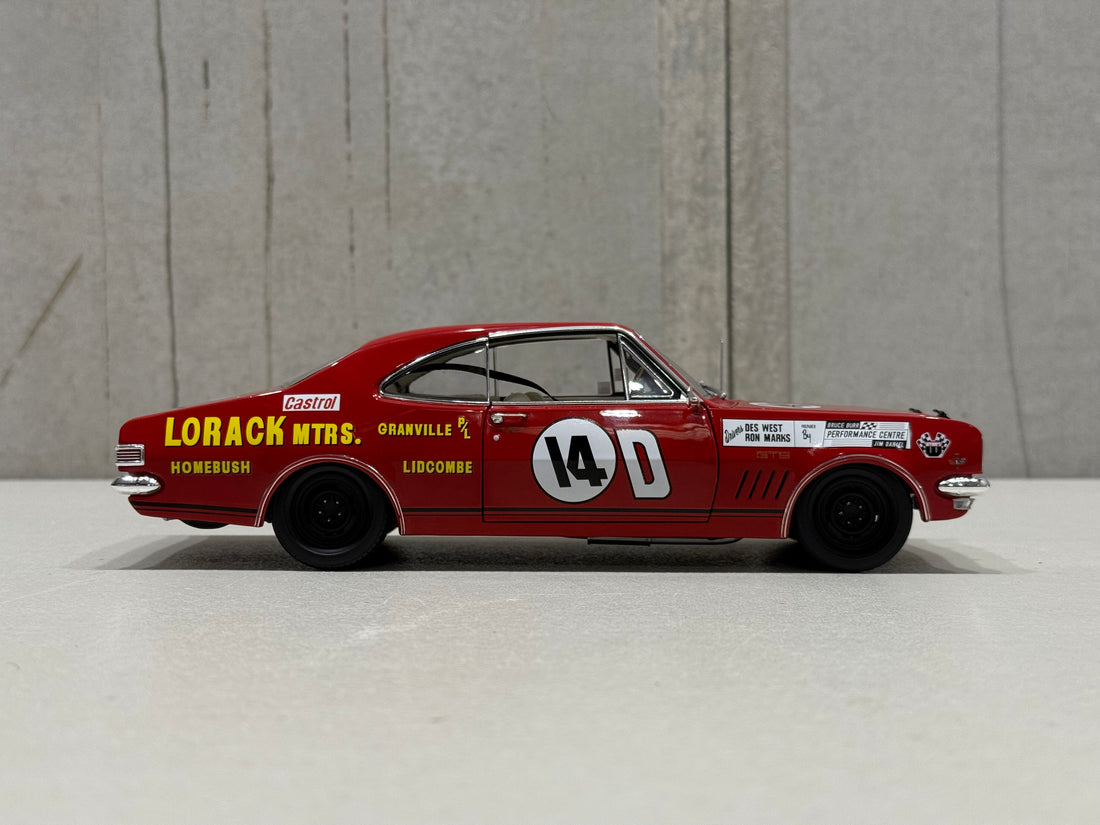 1968 BATHURST - #14D HOLDEN HK MONARO GTS 327 - 1968 BATHURST CONTROVERSY - 1:18 SCALE DIECAST MODEL