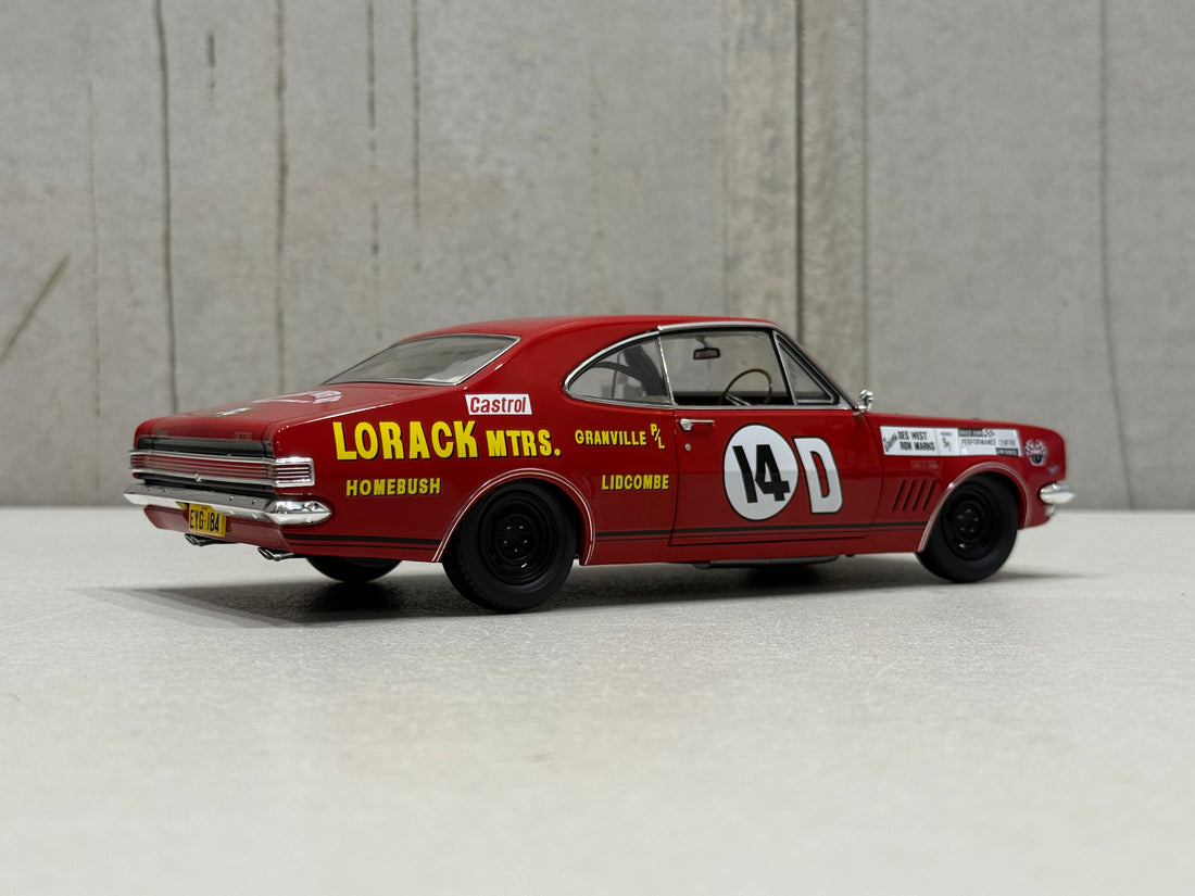 1968 BATHURST - #14D HOLDEN HK MONARO GTS 327 - 1968 BATHURST CONTROVERSY - 1:18 SCALE DIECAST MODEL