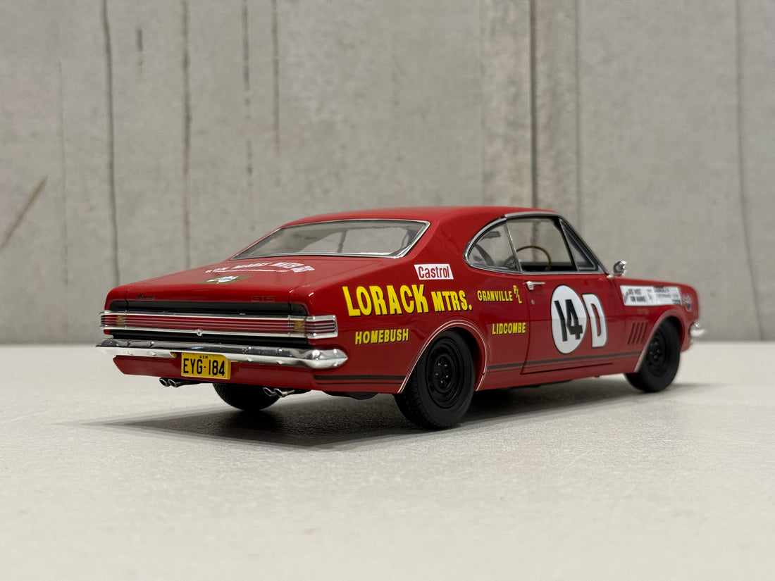 1968 BATHURST - #14D HOLDEN HK MONARO GTS 327 - 1968 BATHURST CONTROVERSY - 1:18 SCALE DIECAST MODEL
