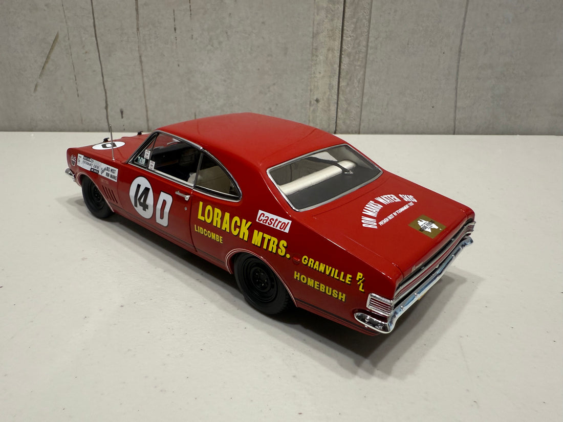 1968 BATHURST - #14D HOLDEN HK MONARO GTS 327 - 1968 BATHURST CONTROVERSY - 1:18 SCALE DIECAST MODEL