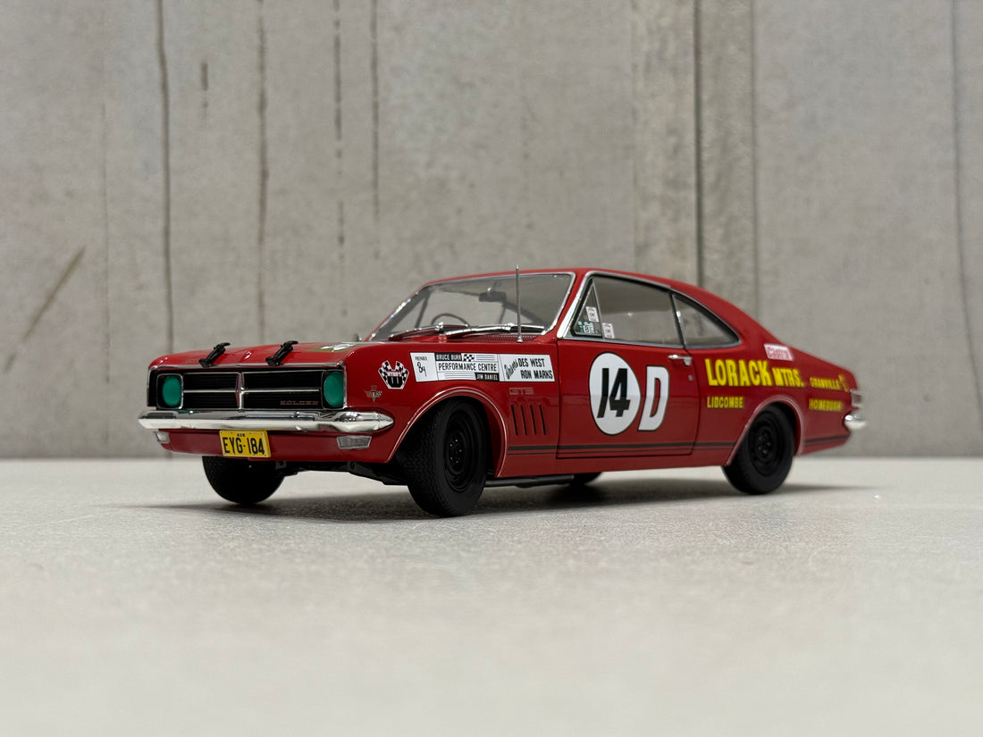 1968 BATHURST - #14D HOLDEN HK MONARO GTS 327 - 1968 BATHURST CONTROVERSY - 1:18 SCALE DIECAST MODEL