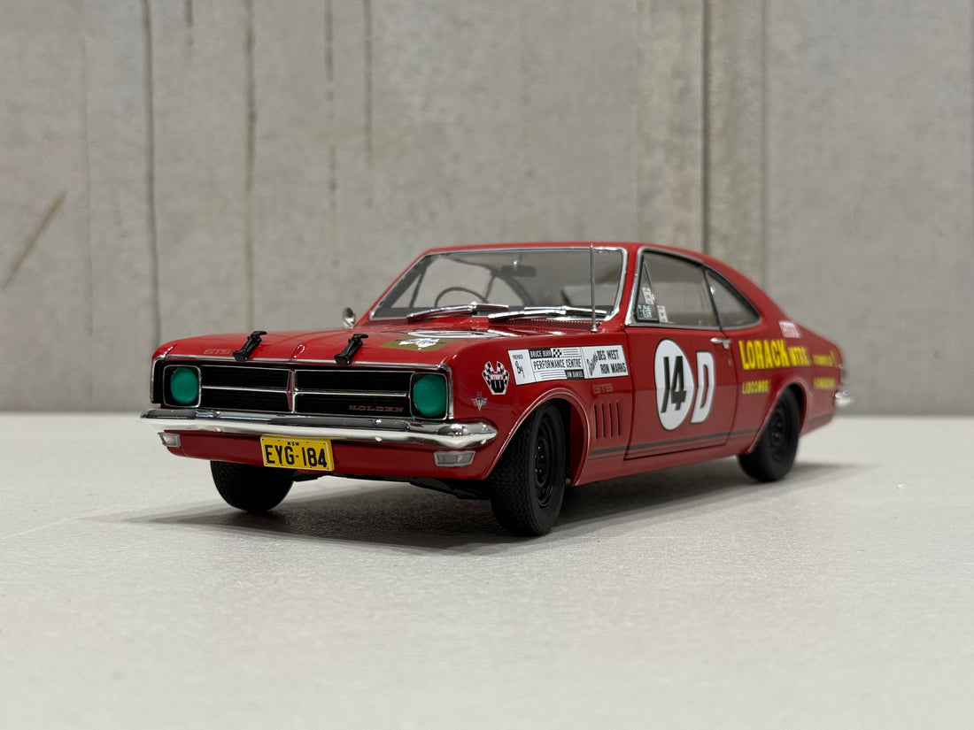1968 BATHURST - #14D HOLDEN HK MONARO GTS 327 - 1968 BATHURST CONTROVERSY - 1:18 SCALE DIECAST MODEL