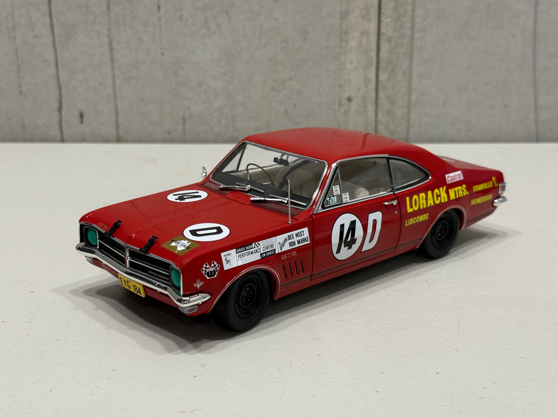 1968 BATHURST - #14D HOLDEN HK MONARO GTS 327 - 1968 BATHURST CONTROVERSY - 1:18 SCALE DIECAST MODEL