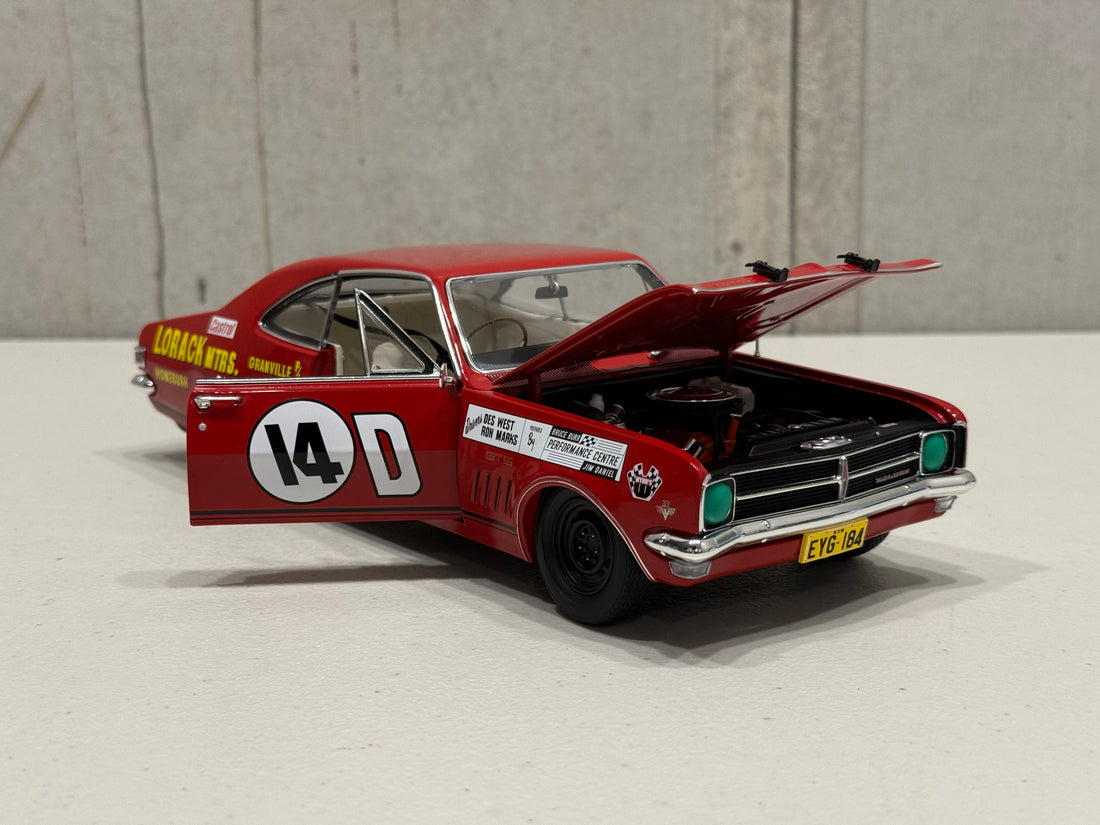 1968 BATHURST - #14D HOLDEN HK MONARO GTS 327 - 1968 BATHURST CONTROVERSY - 1:18 SCALE DIECAST MODEL