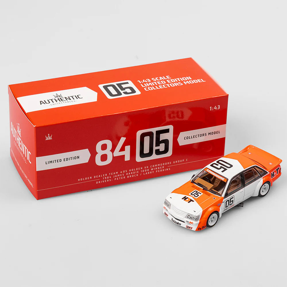 HDT #05 Holden VK Commodore Group C - 1984 Bathurst 1000 Winner - 1:43 Scale Diecast Model - AUTHENTIC COLLECTABLES