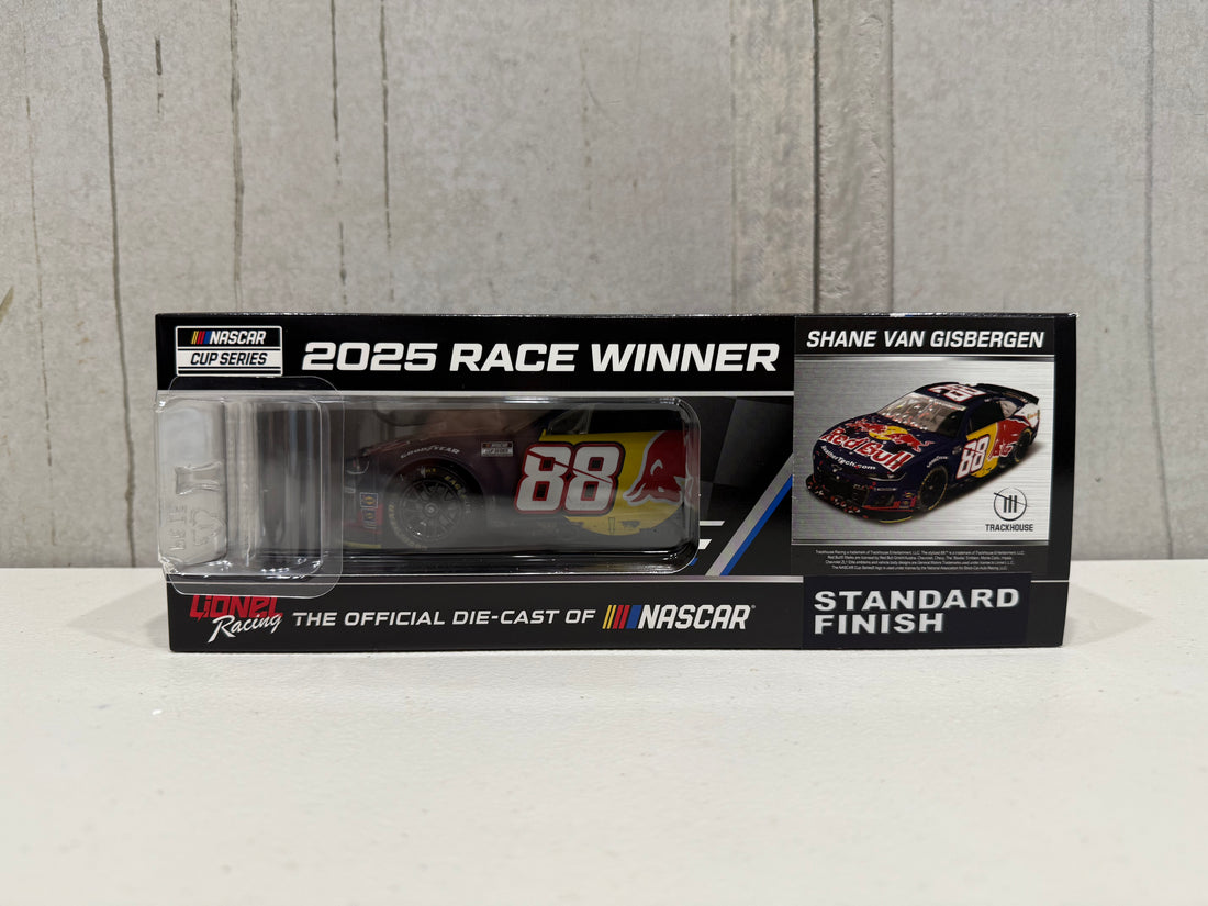 SHANE VAN GISBERGEN 2025 RED BULL SONOMA RACED WIN 1:24 SCALE ARC DIECAST