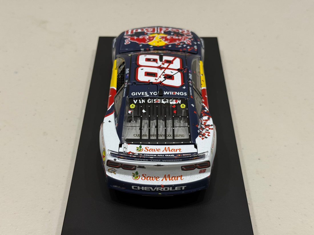 SHANE VAN GISBERGEN 2025 RED BULL SONOMA RACED WIN 1:24 SCALE ARC DIECAST