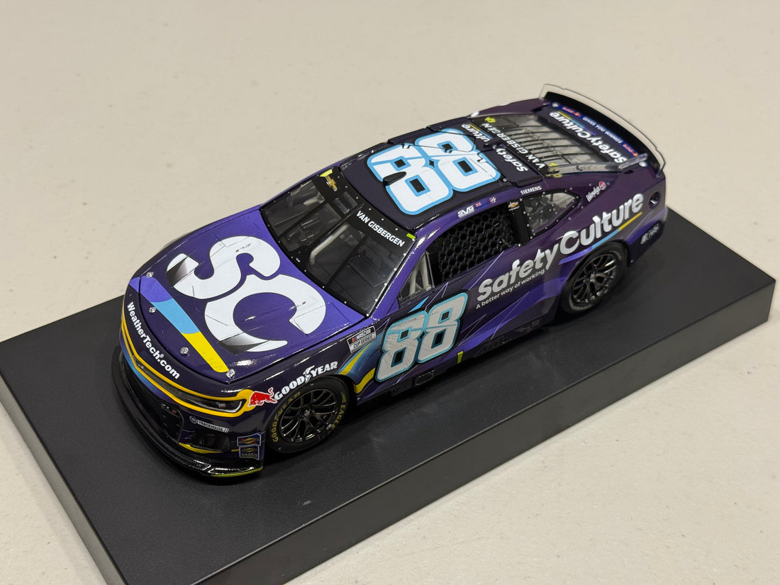 SHANE VAN GISBERGEN 2025 SAFETY CULTURE MEXICO ROAD COURSE RACED WIN 1:24 ARC DIECAST