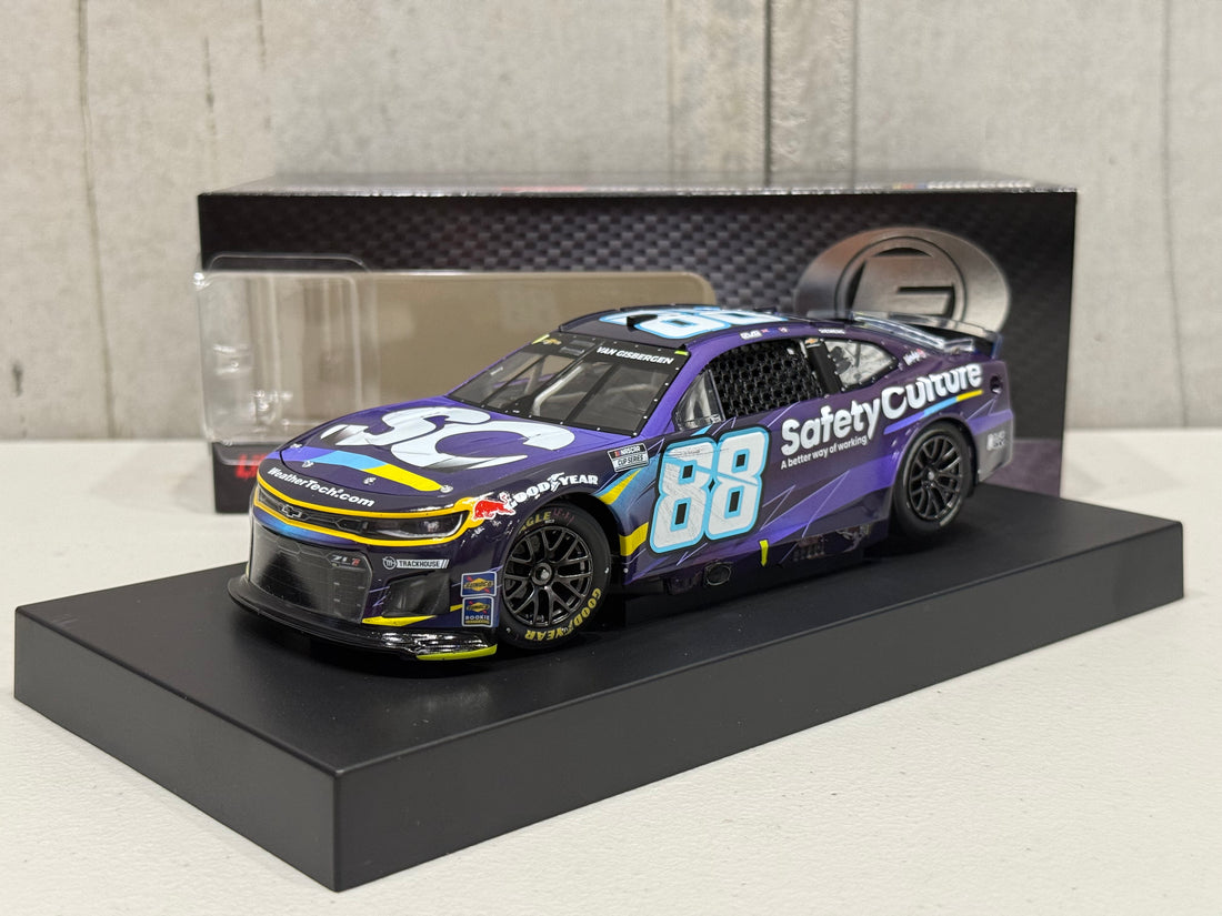SHANE VAN GISBERGEN 2025 SAFETY CULTURE MEXICO ROAD COURSE RACED WIN 1:24 ELITE DIECAST