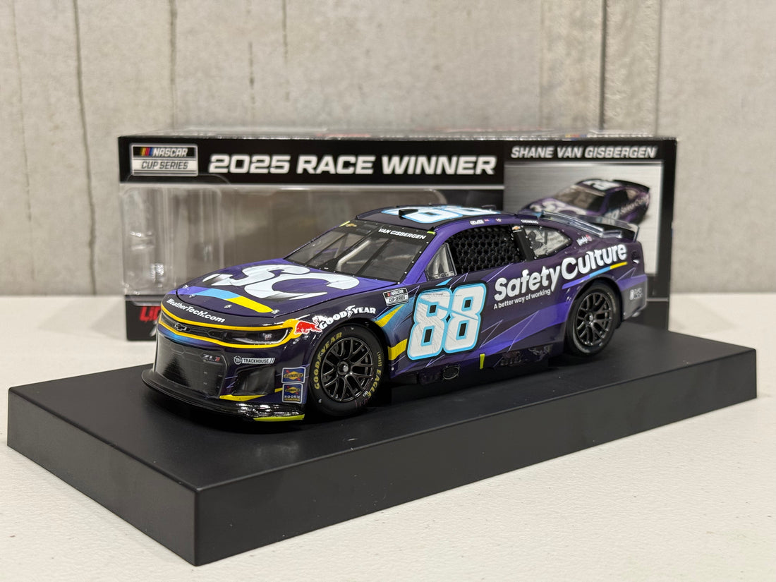 SHANE VAN GISBERGEN 2025 SAFETY CULTURE MEXICO ROAD COURSE RACED WIN 1:24 ARC DIECAST