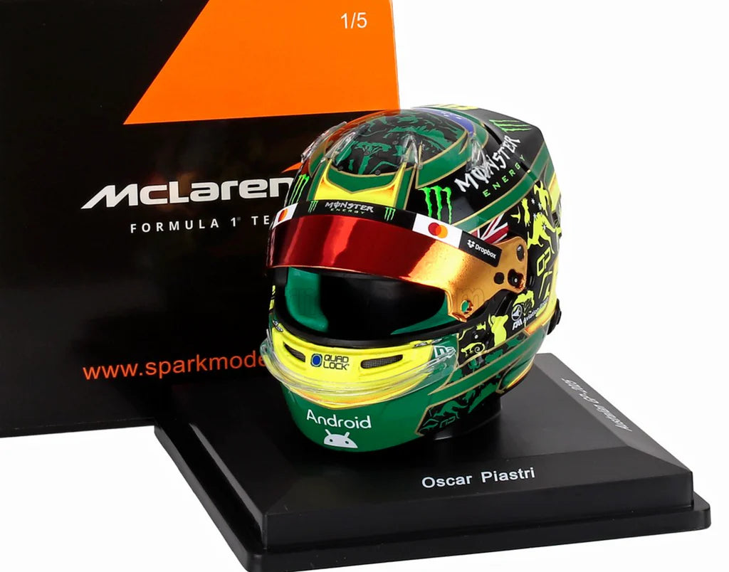 McLaren F1 Team - Oscar Piastri Australian GP 2025 - 1:5 Scale Mini Helmet - Spark