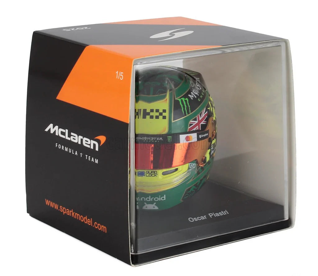 McLaren F1 Team - Oscar Piastri Australian GP 2025 - 1:5 Scale Mini Helmet - Spark