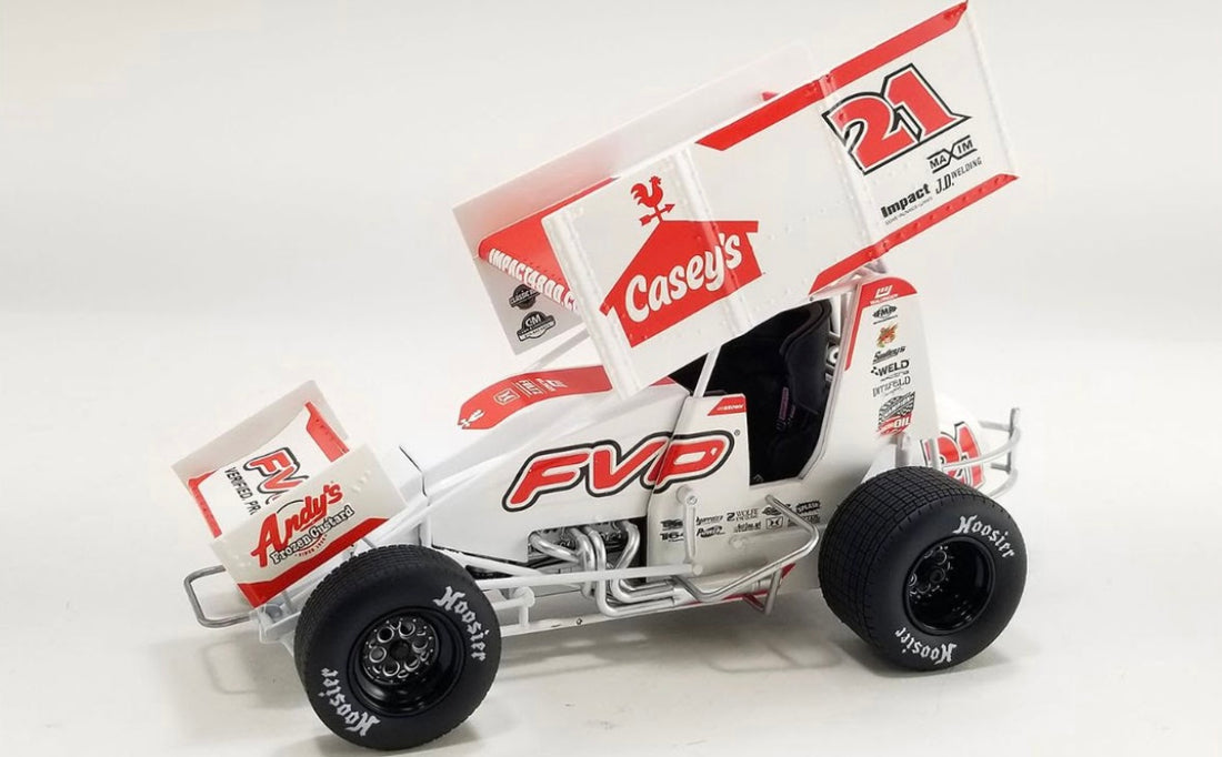 2024 #21 CASEY’S GENERAL STORE SPRINT CAR - BRIAN BROWN RACING - 1:18 SCALE DIECAST MODEL - ACME