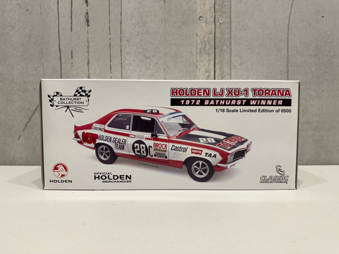 1972 Bathurst Winner Peter Brock - Holden LJ Torana GTR XU-1 - 1:18 Scale Diecast Model