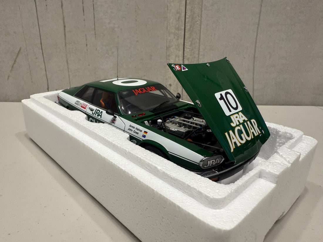JOHN GOSS - ARMIN HANNE #10 - 1985 JAGUAR XJ-S BATHURST WINNER - 1:18 SCALE DIECAST MODEL