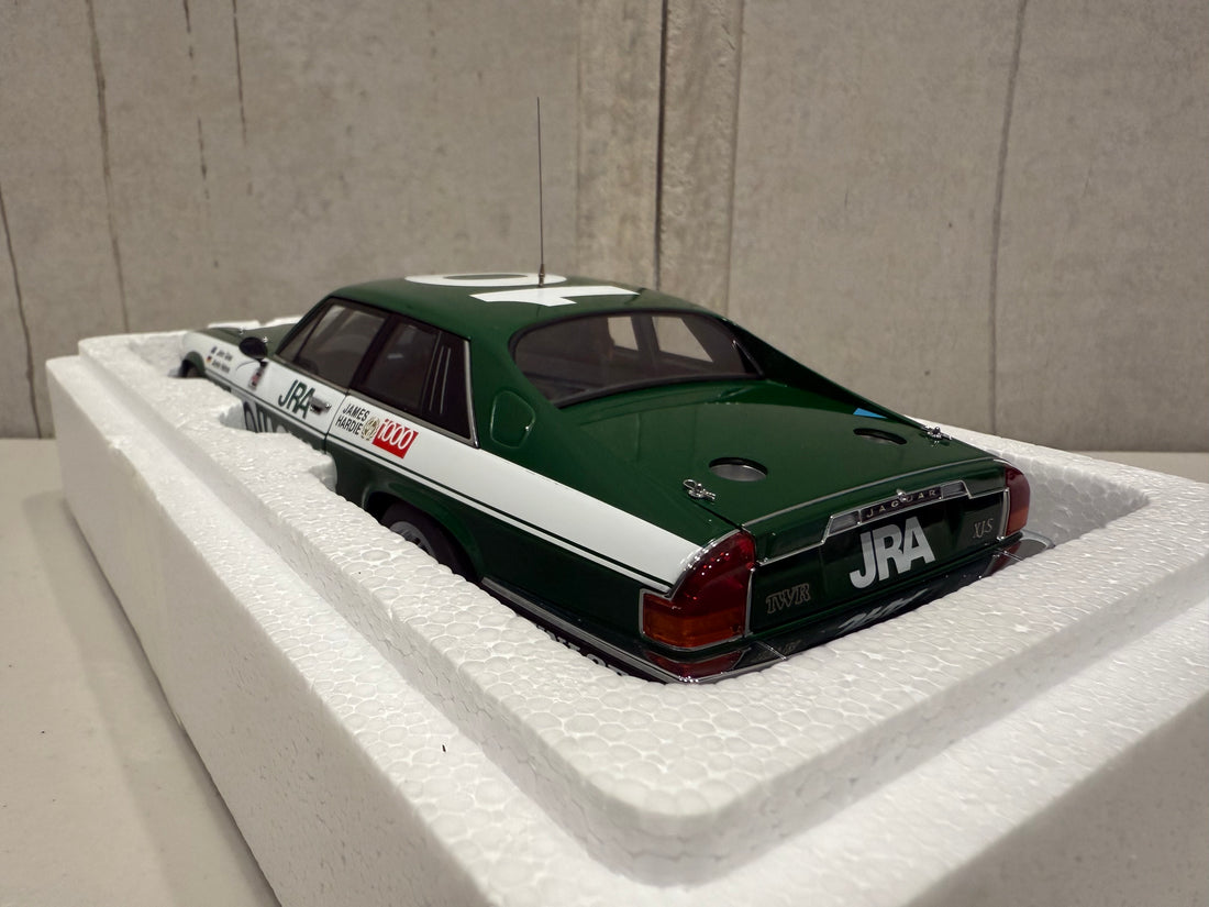 JOHN GOSS - ARMIN HANNE #10 - 1985 JAGUAR XJ-S BATHURST WINNER - 1:18 SCALE DIECAST MODEL