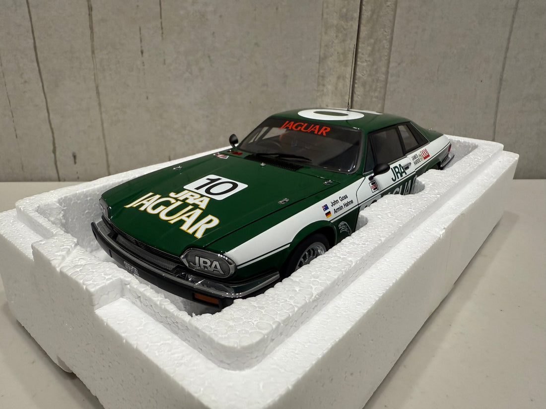 JOHN GOSS - ARMIN HANNE #10 - 1985 JAGUAR XJ-S BATHURST WINNER - 1:18 SCALE DIECAST MODEL