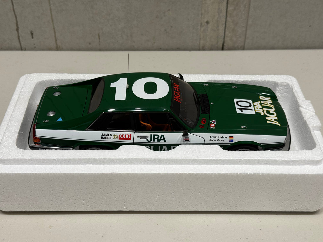 JOHN GOSS - ARMIN HANNE #10 - 1985 JAGUAR XJ-S BATHURST WINNER - 1:18 SCALE DIECAST MODEL