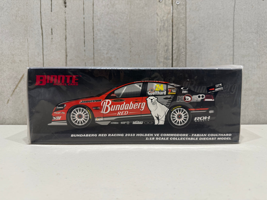 FABIAN COULTHARD - BUNDABERG RED RACING 2010 HOLDEN VE COMMODORE - 1:18 SCALE DIECAST MODEL - BIANTE