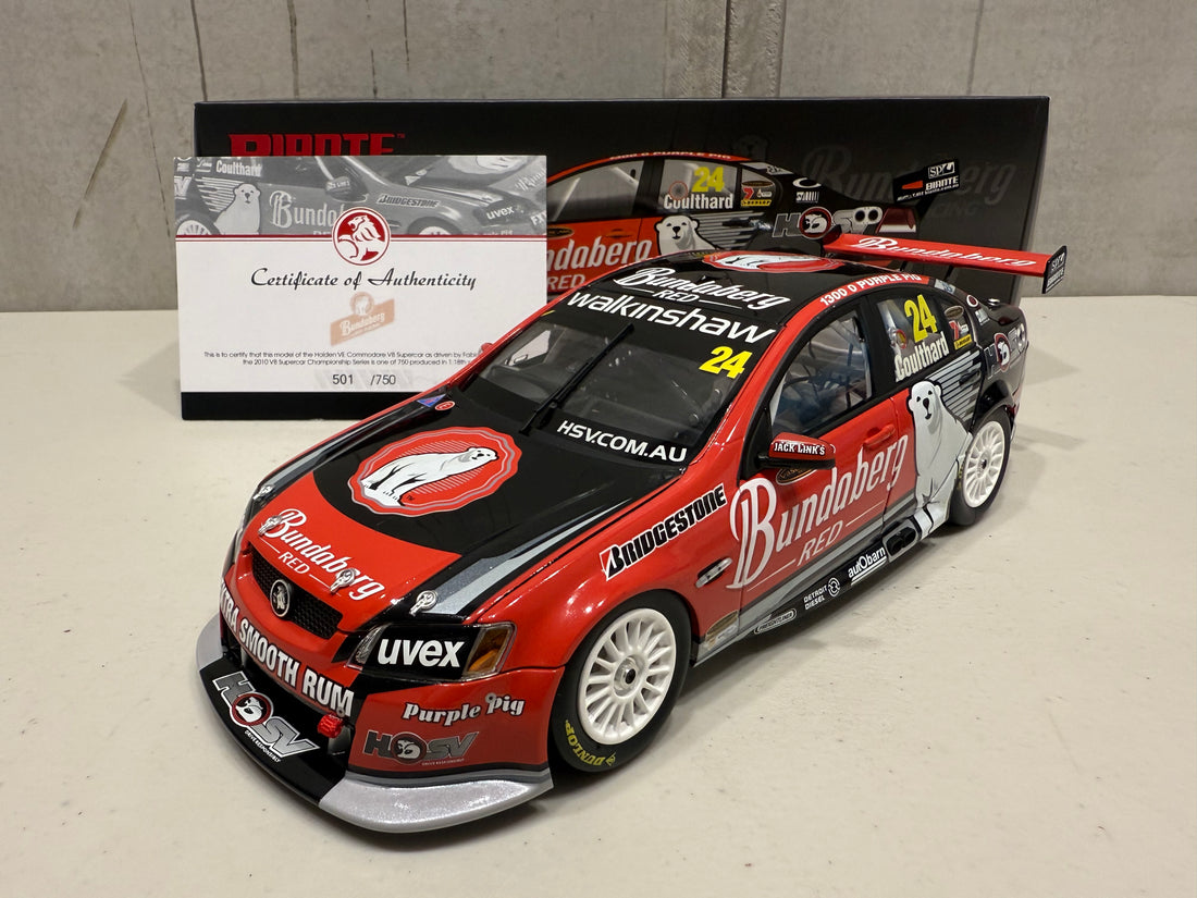 FABIAN COULTHARD - BUNDABERG RED RACING 2010 HOLDEN VE COMMODORE - 1:18 SCALE DIECAST MODEL - BIANTE