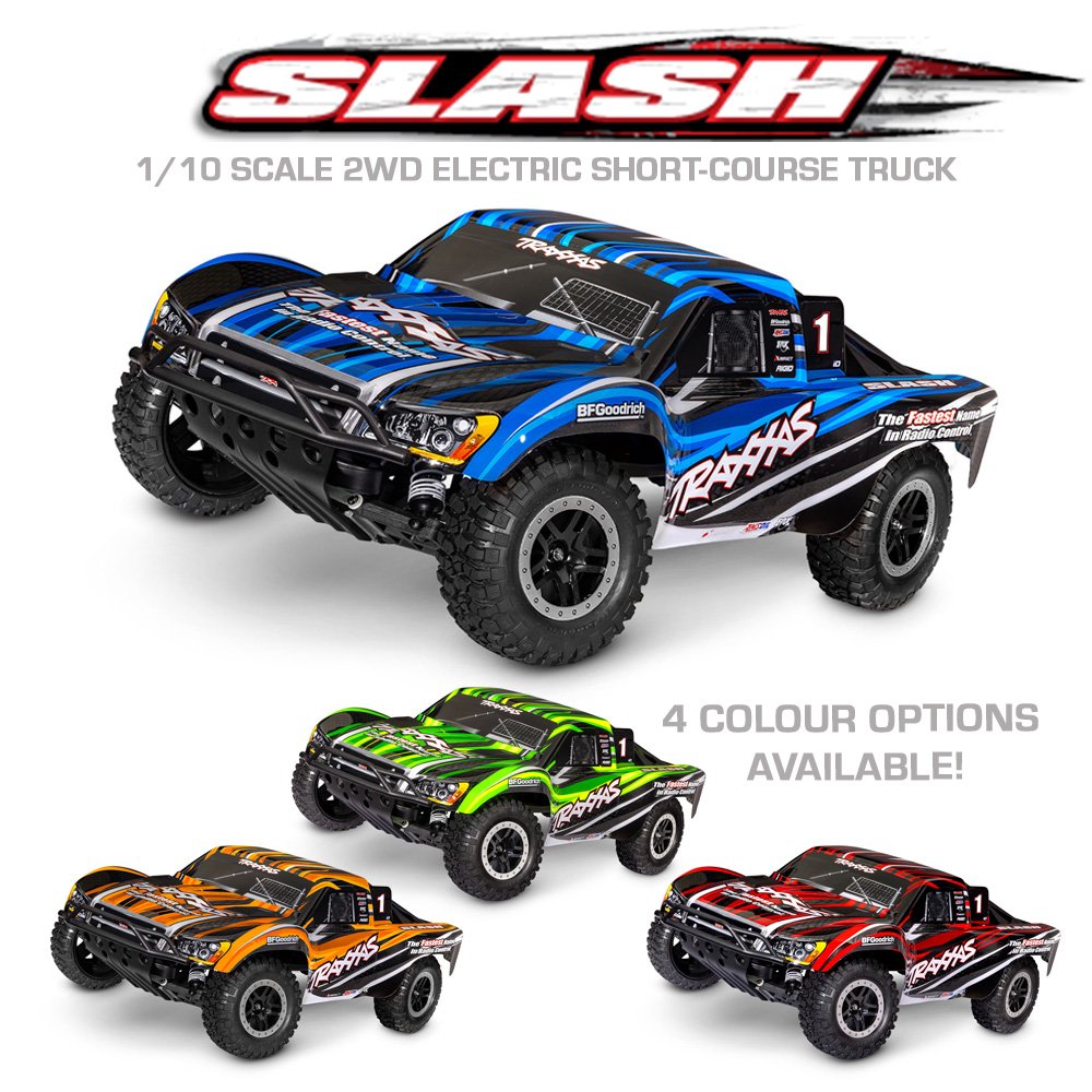 TRAXXAS SLASH 2WD SHORT COURSE TRUCK HD W/USB C - 1/10 SCALE