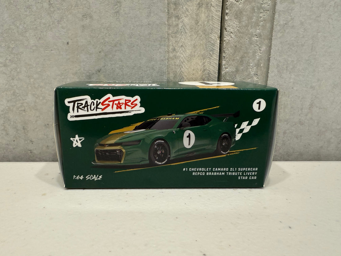 TRACK STARS - #1 CHEVROLET CAMARO ZL1 SUPERCAR - REPO BRABAM TRIBUTE LIVERY - 1:64 SCALE DIECAST - CHASE EDITION