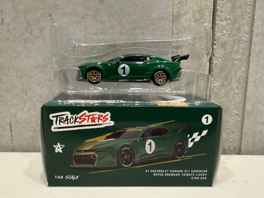 TRACK STARS - #1 CHEVROLET CAMARO ZL1 SUPERCAR - REPO BRABAM TRIBUTE LIVERY - 1:64 SCALE DIECAST - CHASE EDITION
