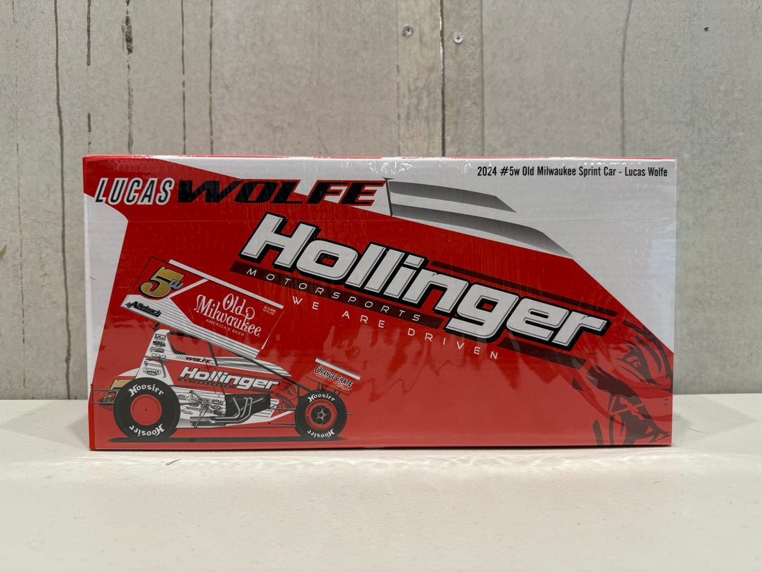 LUCAS WOLFE - 2024 #5w OLD MILWAUKEE SPRINT CAR - 1:18 SCALE DIECAST MODEL - ACME