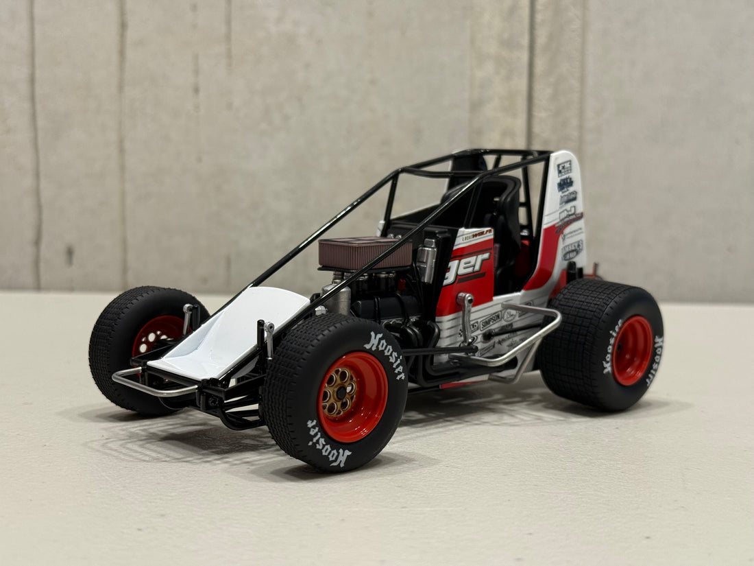 LUCAS WOLFE - 2024 #5w OLD MILWAUKEE SPRINT CAR - 1:18 SCALE DIECAST MODEL - ACME