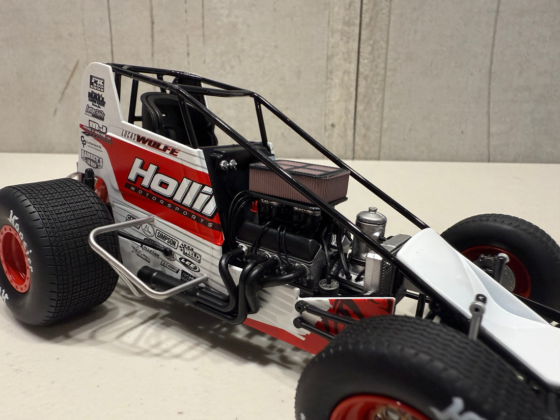 LUCAS WOLFE - 2024 #5w OLD MILWAUKEE SPRINT CAR - 1:18 SCALE DIECAST MODEL - ACME
