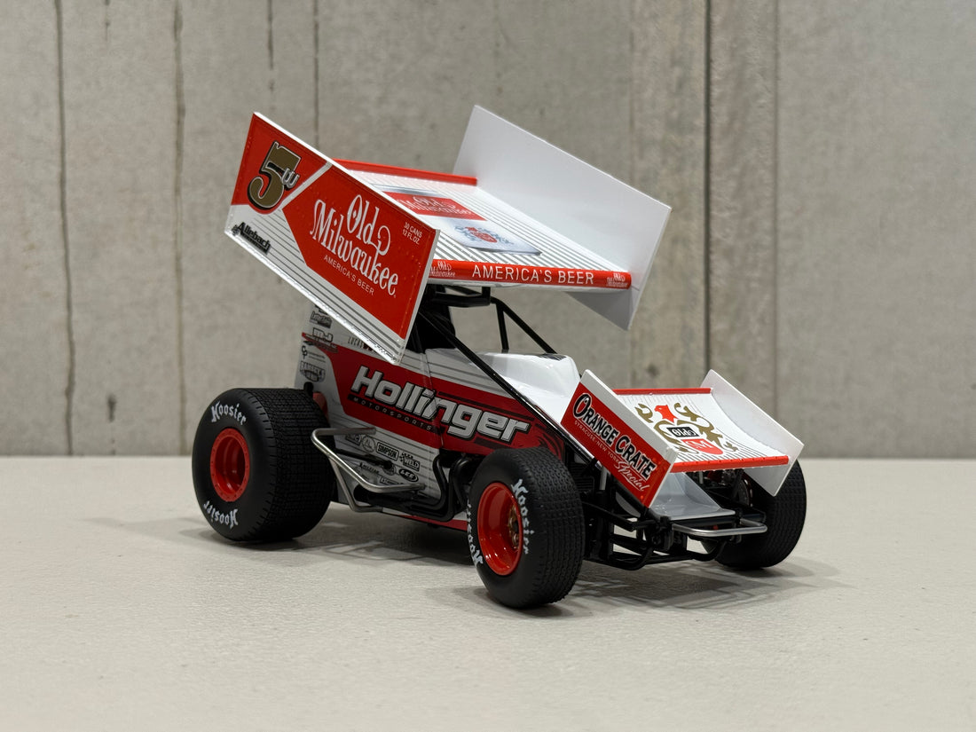 LUCAS WOLFE - 2024 #5w OLD MILWAUKEE SPRINT CAR - 1:18 SCALE DIECAST MODEL - ACME