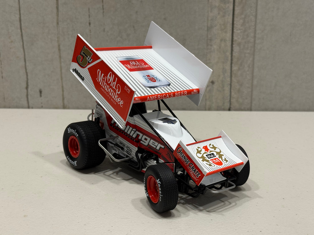 LUCAS WOLFE - 2024 #5w OLD MILWAUKEE SPRINT CAR - 1:18 SCALE DIECAST MODEL - ACME