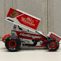 LUCAS WOLFE - 2024 #5w OLD MILWAUKEE SPRINT CAR - 1:18 SCALE DIECAST MODEL - ACME