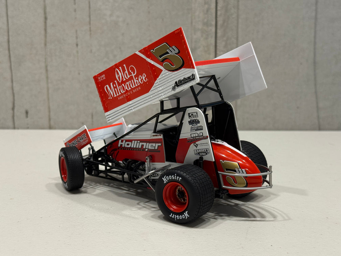 LUCAS WOLFE - 2024 #5w OLD MILWAUKEE SPRINT CAR - 1:18 SCALE DIECAST MODEL - ACME