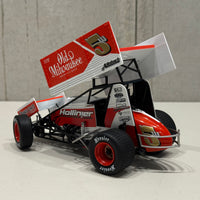 LUCAS WOLFE - 2024 #5w OLD MILWAUKEE SPRINT CAR - 1:18 SCALE DIECAST MODEL - ACME