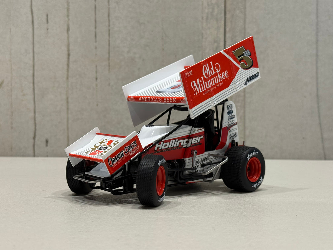 LUCAS WOLFE - 2024 #5w OLD MILWAUKEE SPRINT CAR - 1:18 SCALE DIECAST MODEL - ACME