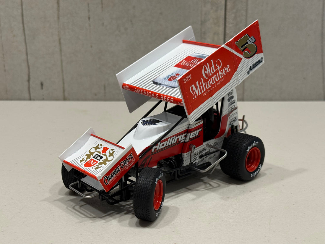 LUCAS WOLFE - 2024 #5w OLD MILWAUKEE SPRINT CAR - 1:18 SCALE DIECAST MODEL - ACME