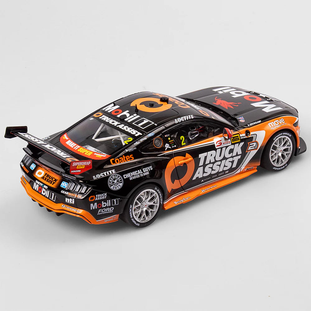Ryan Wood - Mobil 1 Truck Assist Racing #2 Ford Mustang GT - 2025 ITM Taupo Super 440 Race 8 Podium - 1:18 Scale Diecast Model - Authentic Collectables
