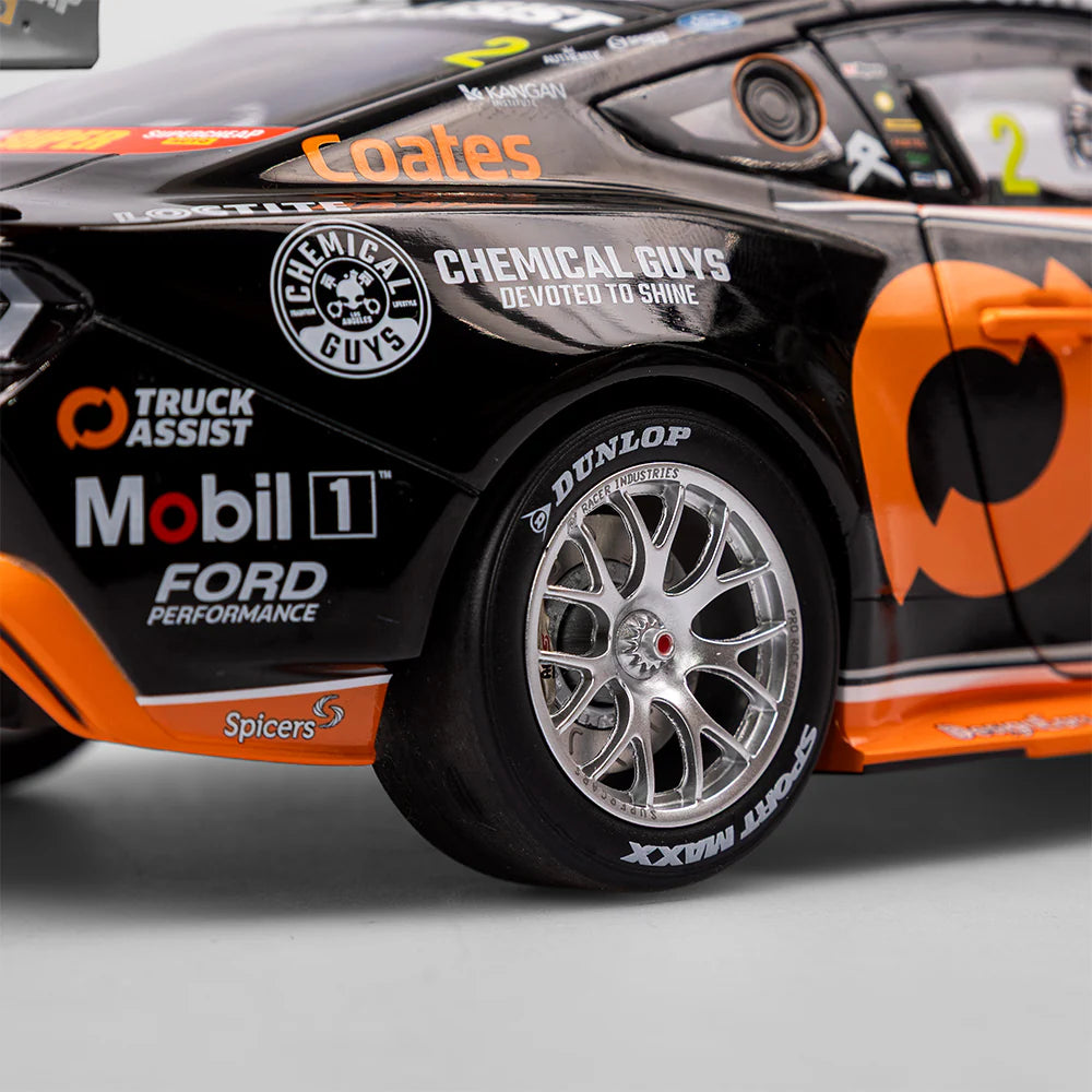 Ryan Wood - Mobil 1 Truck Assist Racing #2 Ford Mustang GT - 2025 ITM Taupo Super 440 Race 8 Podium - 1:18 Scale Diecast Model - Authentic Collectables
