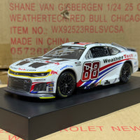 SHANE VAN GISBERGEN 2025 WEATHERTECH CHICAGO RACED WIN 1:24 SCALE AUTOGRAPHED ARC DIECAST