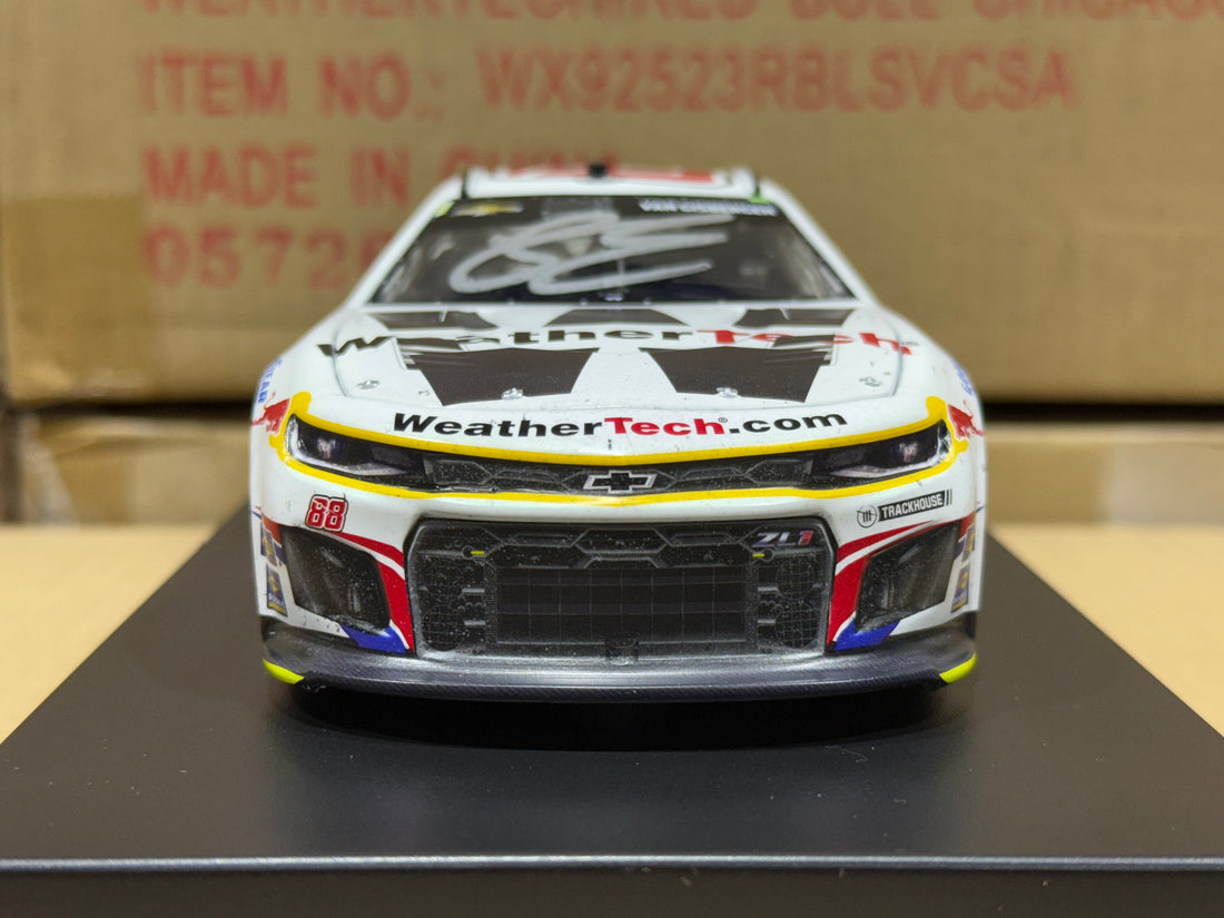 SHANE VAN GISBERGEN 2025 WEATHERTECH CHICAGO RACED WIN 1:24 SCALE AUTOGRAPHED ARC DIECAST