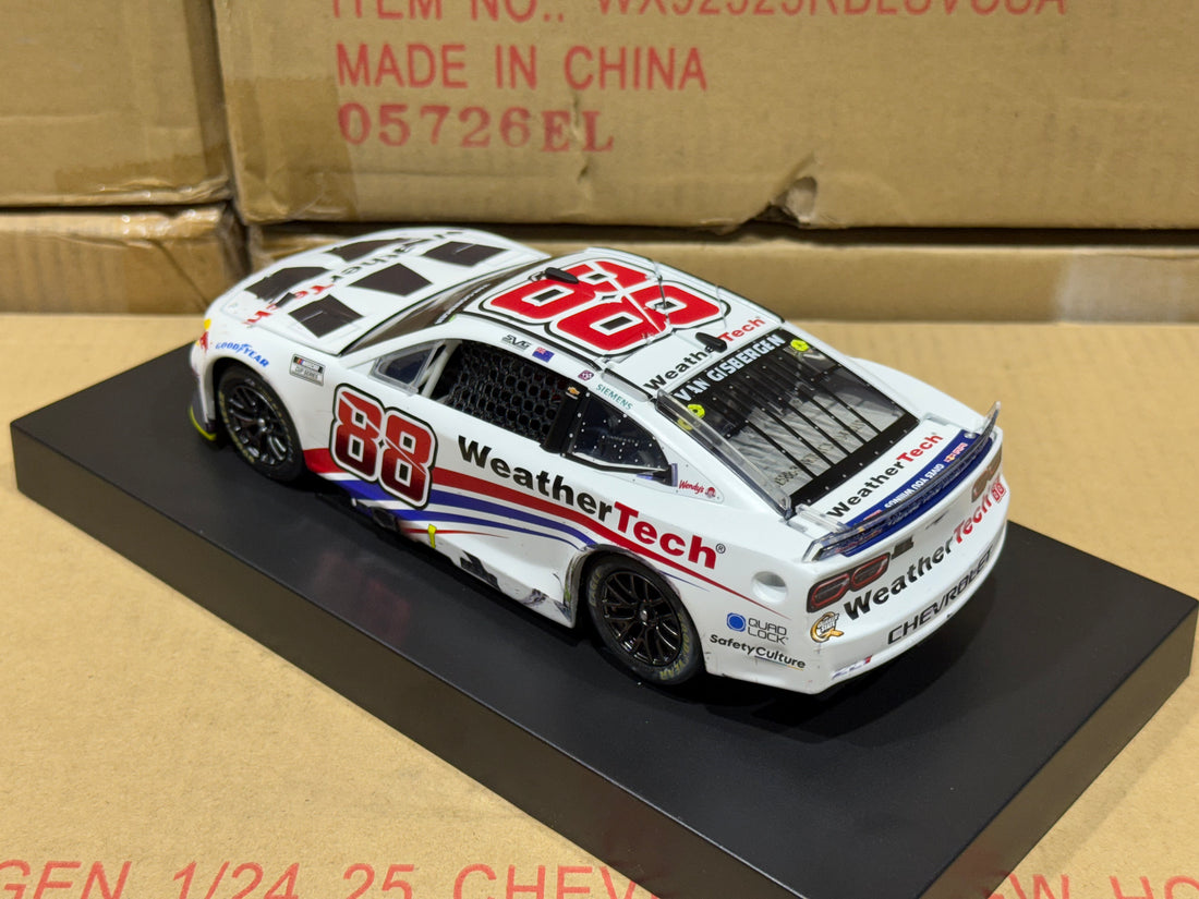 SHANE VAN GISBERGEN 2025 WEATHERTECH CHICAGO RACED WIN 1:24 SCALE AUTOGRAPHED ARC DIECAST