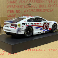SHANE VAN GISBERGEN 2025 WEATHERTECH CHICAGO RACED WIN 1:24 SCALE AUTOGRAPHED ARC DIECAST