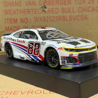 SHANE VAN GISBERGEN 2025 WEATHERTECH CHICAGO RACED WIN 1:24 SCALE AUTOGRAPHED ARC DIECAST