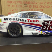 SHANE VAN GISBERGEN 2025 WEATHERTECH CHICAGO RACED WIN 1:24 SCALE AUTOGRAPHED ARC DIECAST
