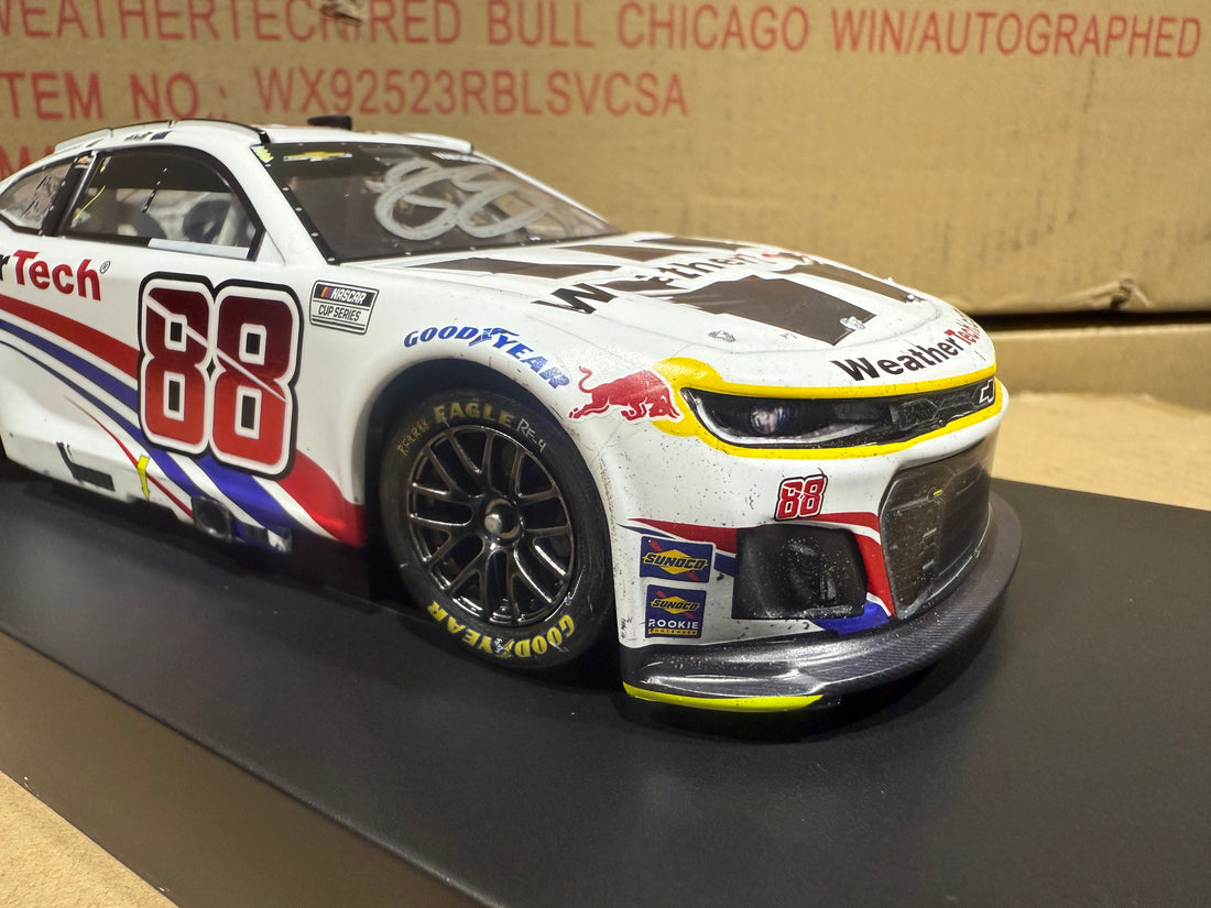SHANE VAN GISBERGEN 2025 WEATHERTECH CHICAGO RACED WIN 1:24 SCALE AUTOGRAPHED ARC DIECAST